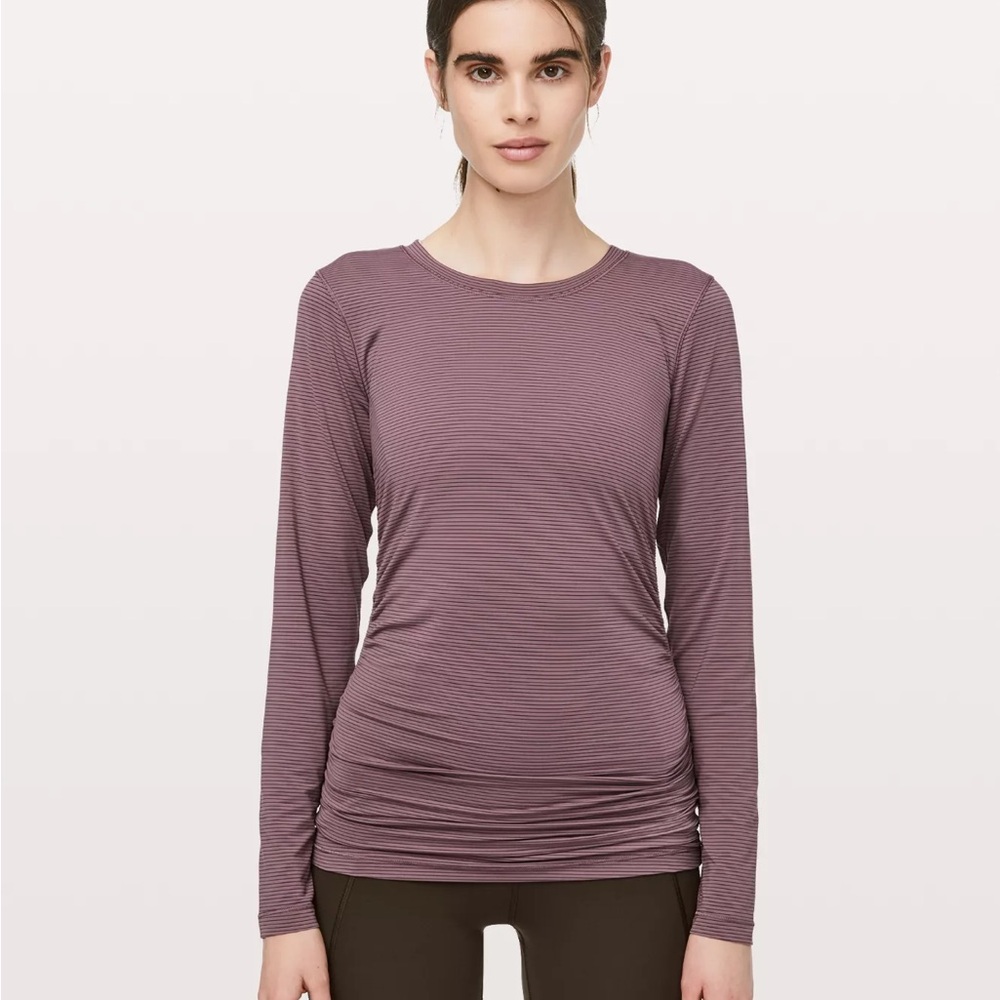Lululemon Ruche of Adrenaline LS size 6